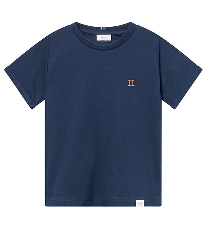 Les Deux T-shirt - N?rregaard - Noos - Dark Navy/Orange