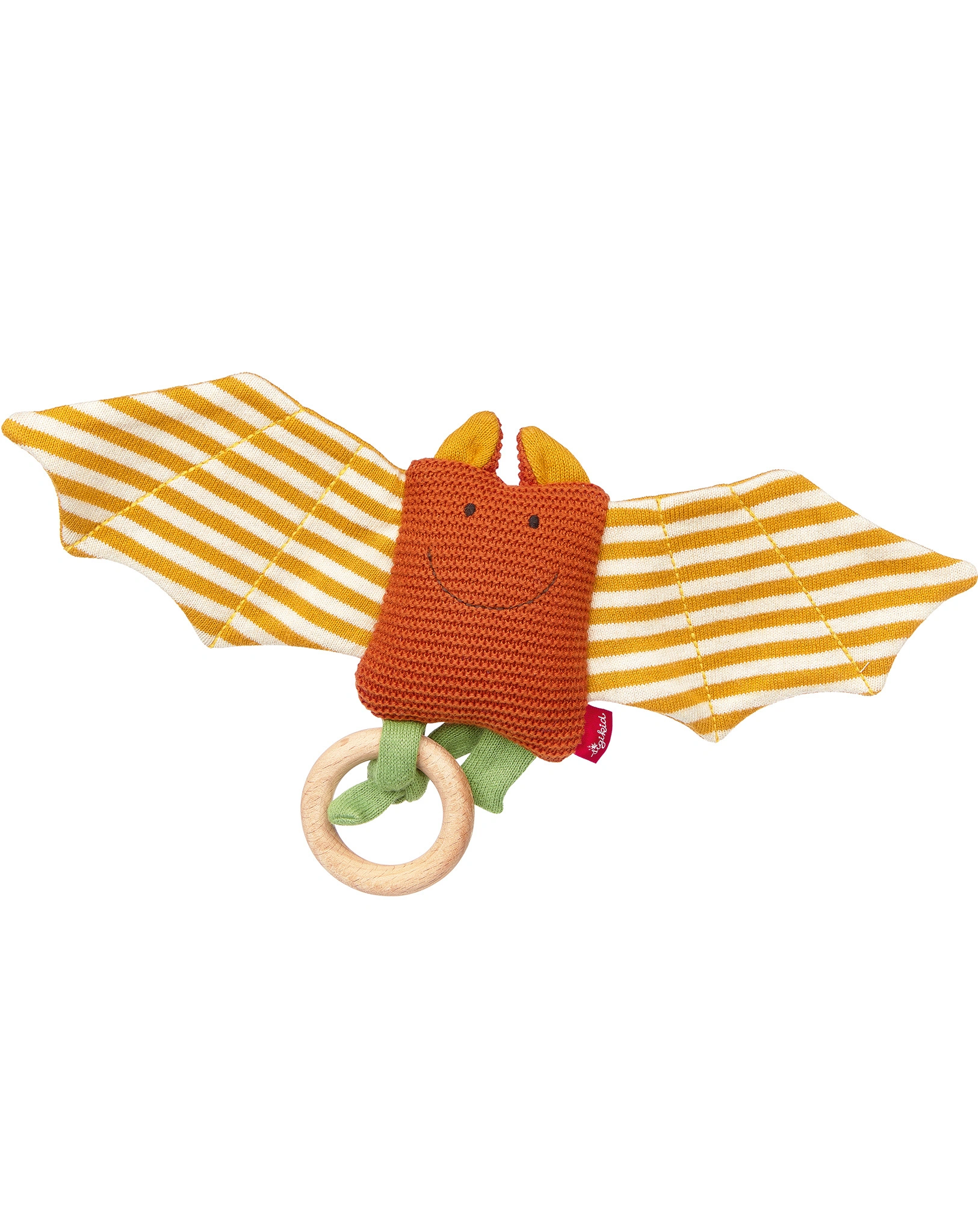 Strick-Greifling FLEDERMAUS in orange