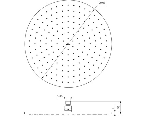 Ideal Standard Idealrain Atelier ronde douchekop Ø 400 mm chroom A5804AA