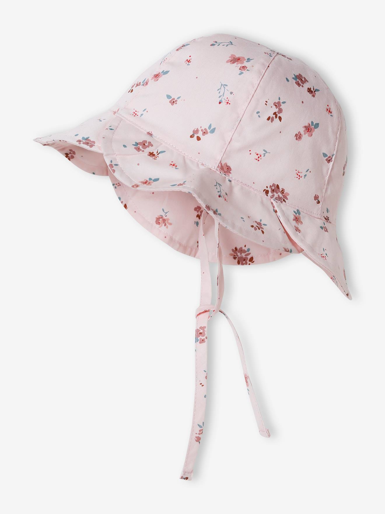 Chapéu estampado para bebê menina, rosa claro