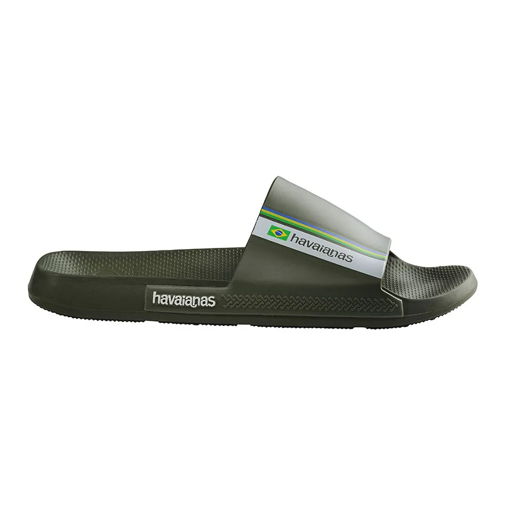 Havaianas SLIDE BRASIL - Sandales green