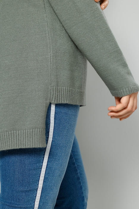 Pullover, Statement, Saum hinten länger