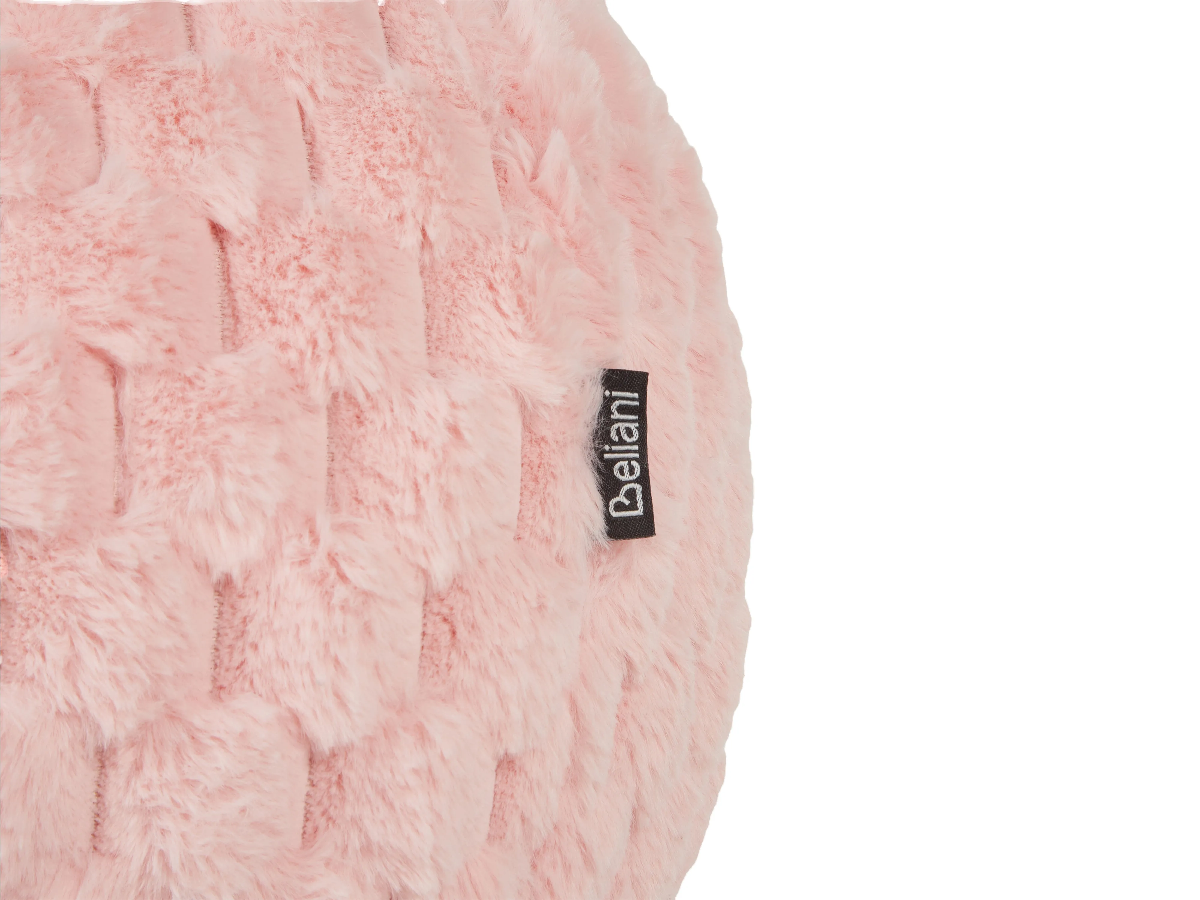 Sierkussen ROSEA Nepbont 30 x 30 cm Roze effen