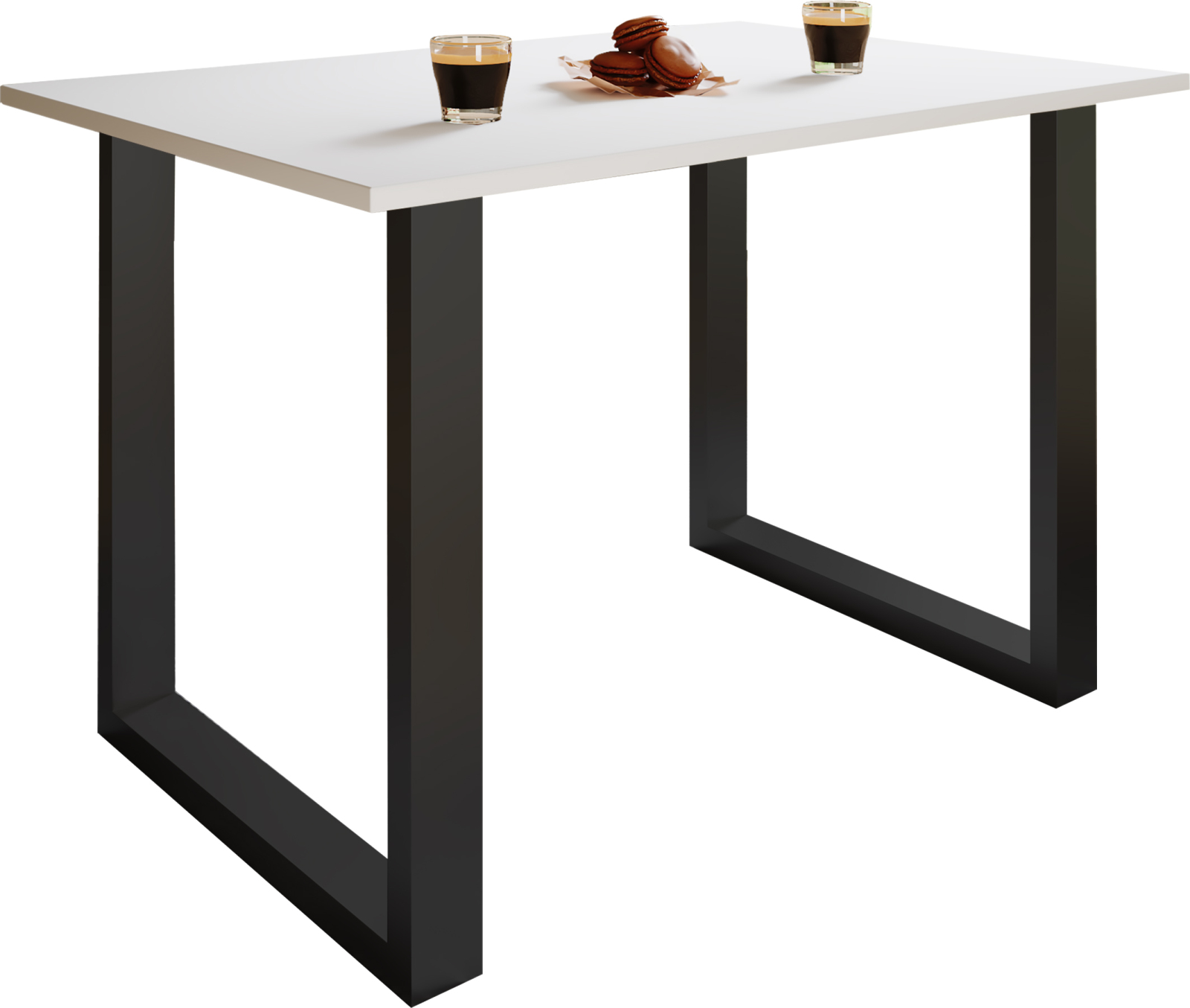 Esstisch XONA - schwarz-weiß - 110x50 cm