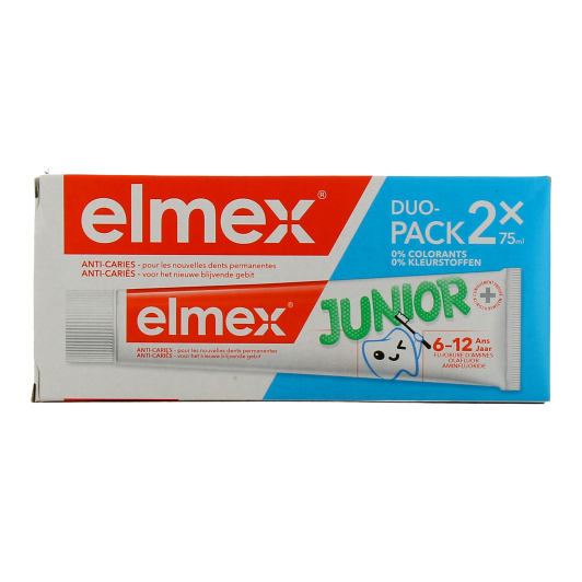 Elmex Dentifrice Junior 6-12 ans - Pharmacie des Drakkars
