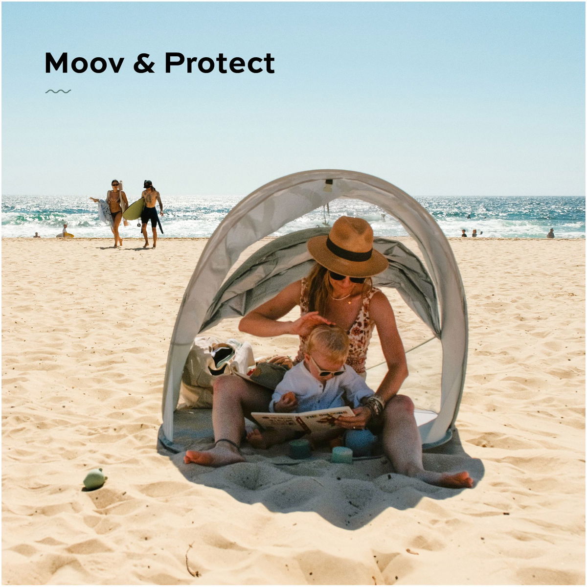 BabymoovBabymoov   Strandmuschel Moov und Protect green lagoon