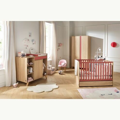Lit bébé 120x60 NOVA Rose - SAUTHON