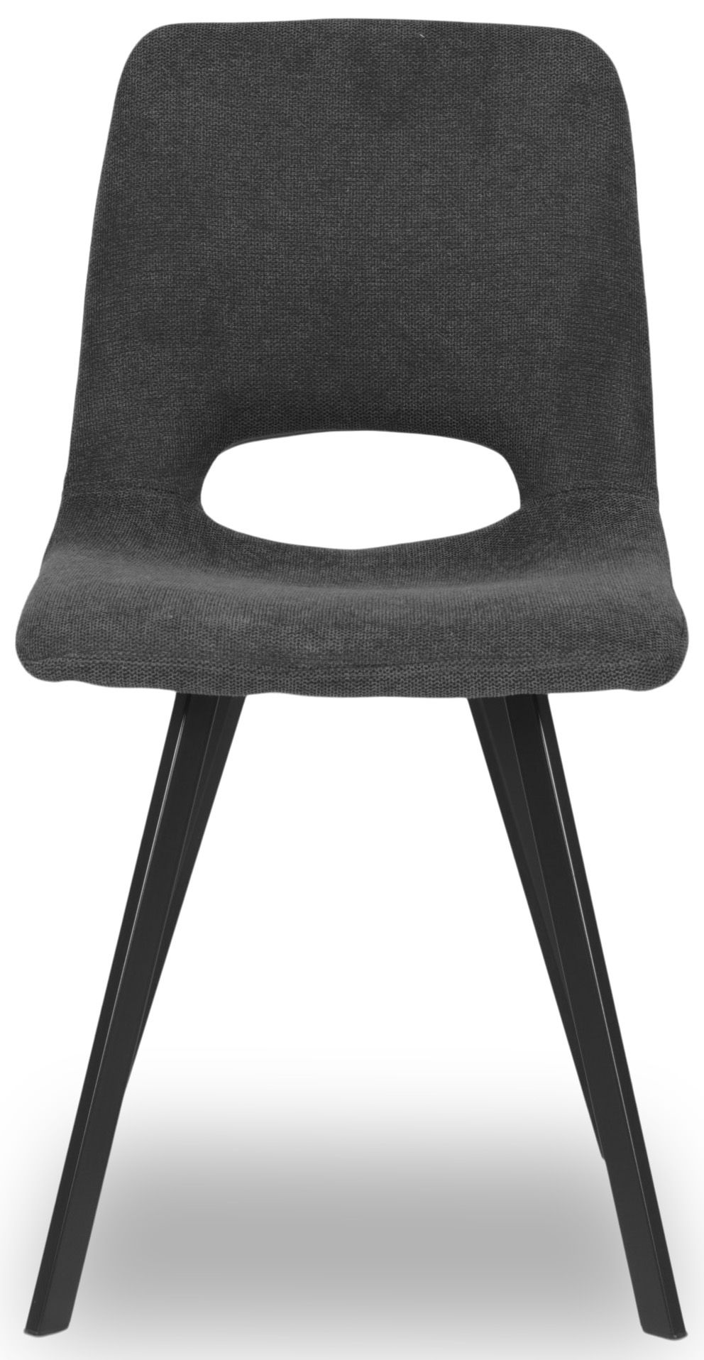 Eetkamerstoel - bloq antraciet Mitch B46 x D52 x H89 cm