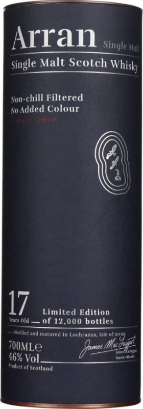 ARRAN 17 YEARS SINGLE MALT 70CL