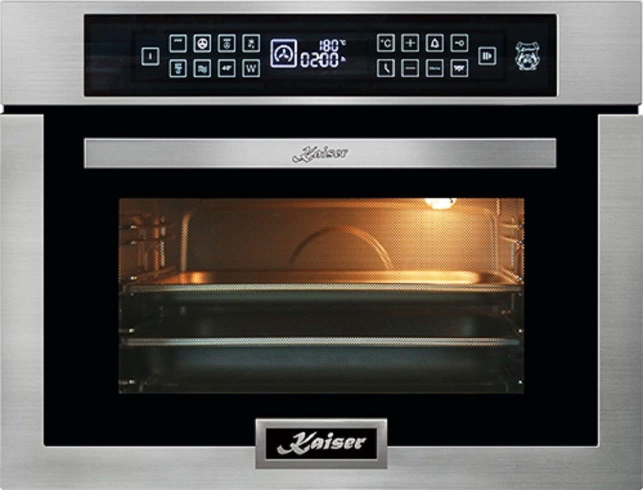 KAISER Backofen-Set Einbaubackofen,Edelstahl,86L 15 Fkt.+ Mikrowellen-Backofen, 45 cm EH 6306 N R+EH 6307 R mit 1-fach-Teleskopauszug