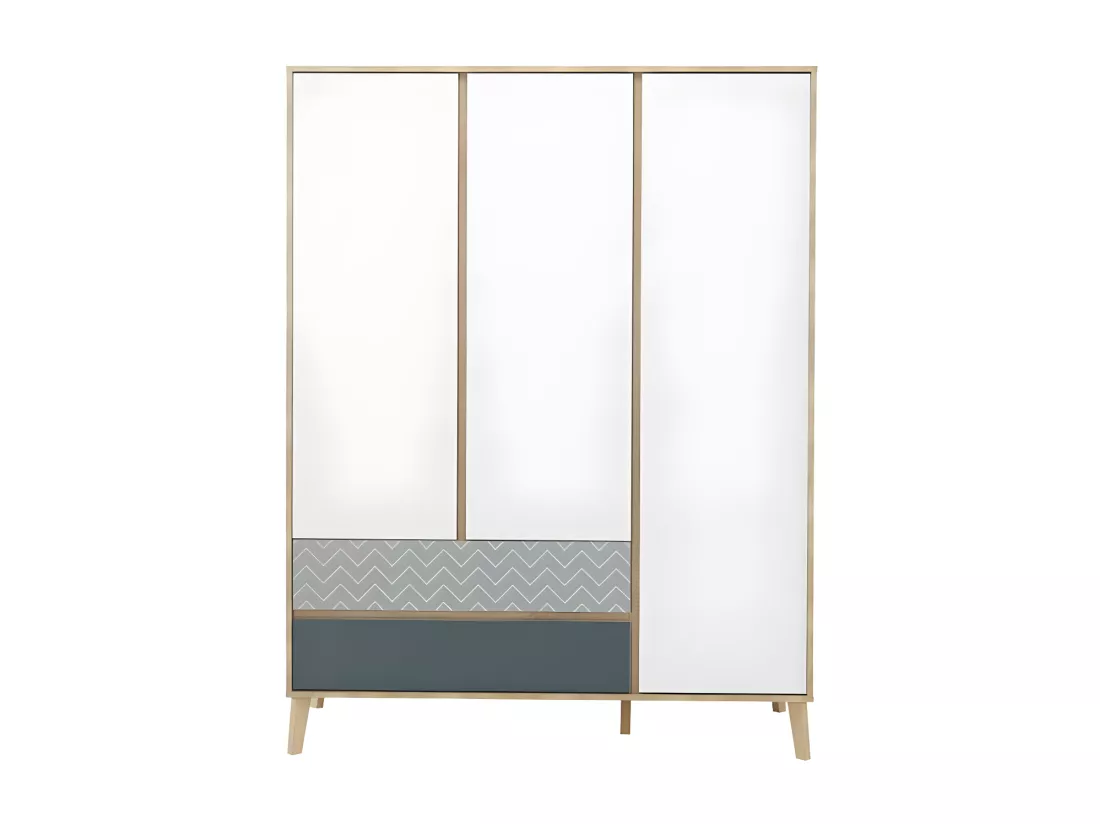 Chambre Adulte Complète (140*190) Chêne blond - ESMEY