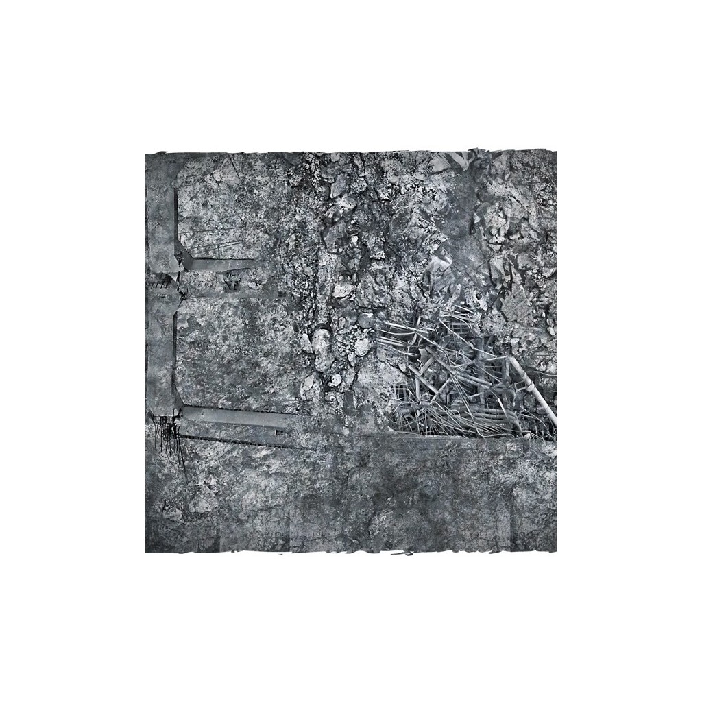 Terrain Mat Mousepad - City Ruins - 90x90