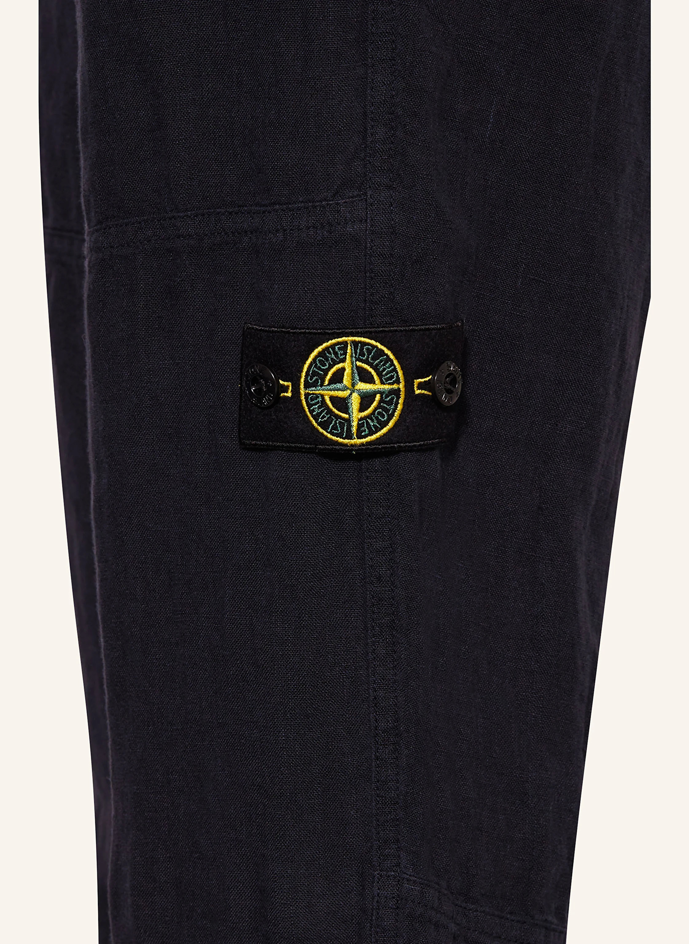 STONE ISLAND JUNIOR Hose im Jogging-Stil aus Leinen