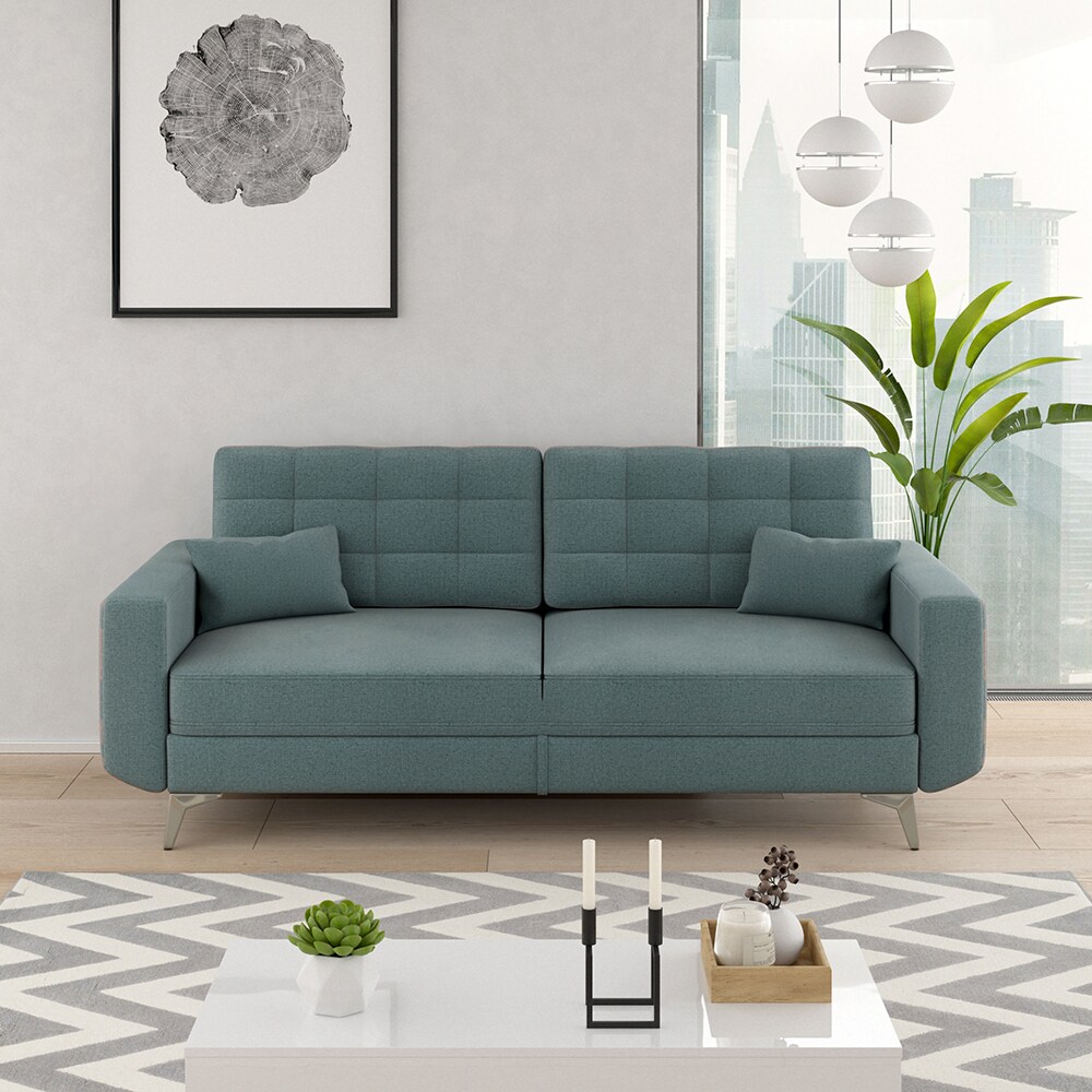 VitaliSpa Schlafsofa Schlafcouch Boxspringsofa York Schlaffunktion Bettkasten