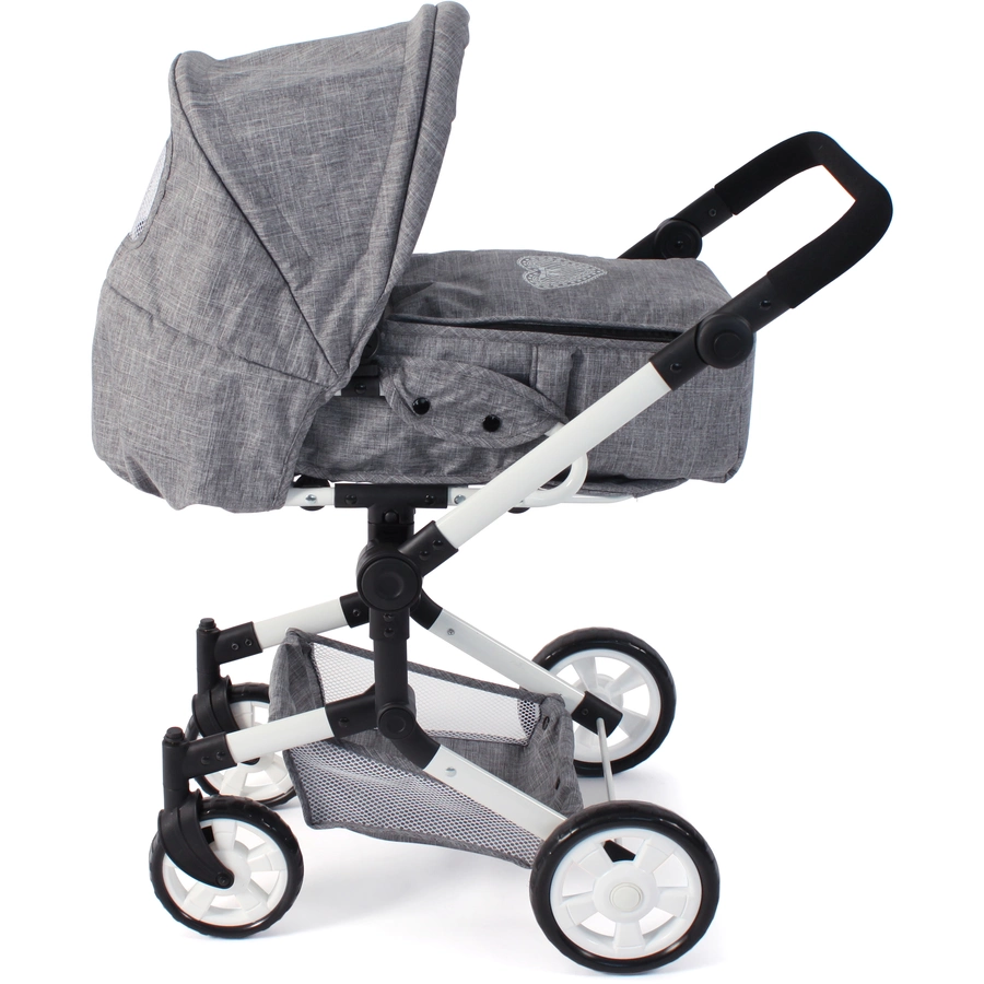 BAYER CHIC 2000 Kombi-Puppenwagen JARA Jeans grey