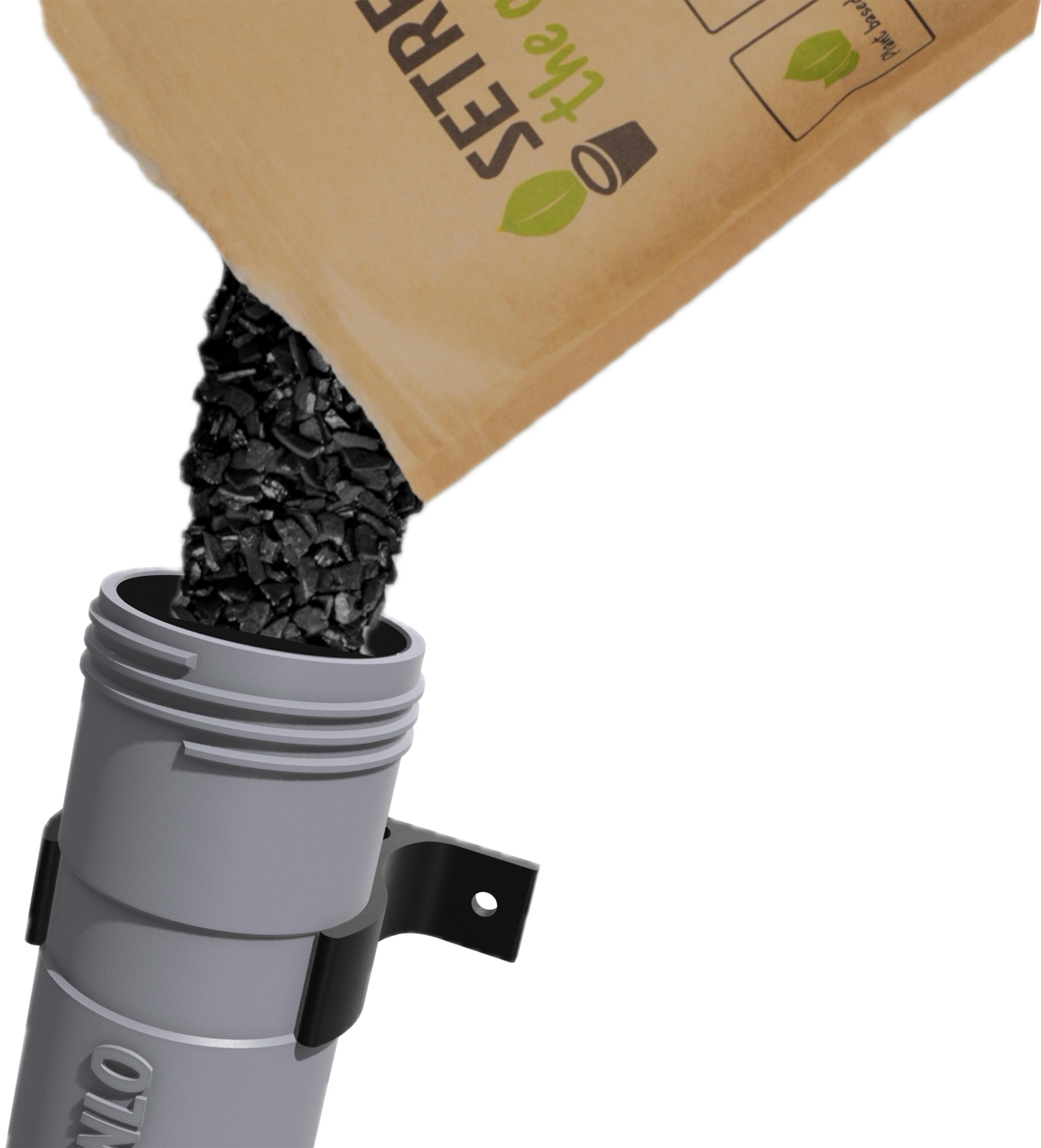 Setrenlo Abluftfilter mit Aktivkohle für Urin-/Fäkalien-/Abwassertank mit 16 mm Anschluss Lüftungsschlauch