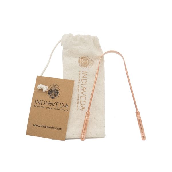 Indiaveda Raspador de Língua de Cobre Natural 1 Unidade
