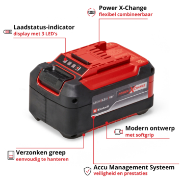 Einhell 18V accu 5.2Ah