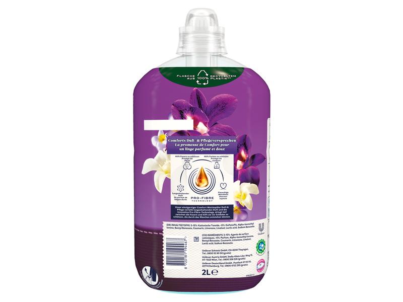 Comfort Weichspüler Purple Orchid and Vanilla 2 l Flüssiges Weichspülkonzentrat für langanhaltenden Duft und flauschige Weichheit