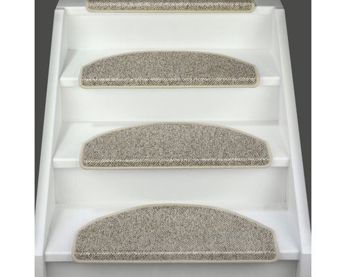Mistral beige trapmattenset, 28x65 cm, 15-delig