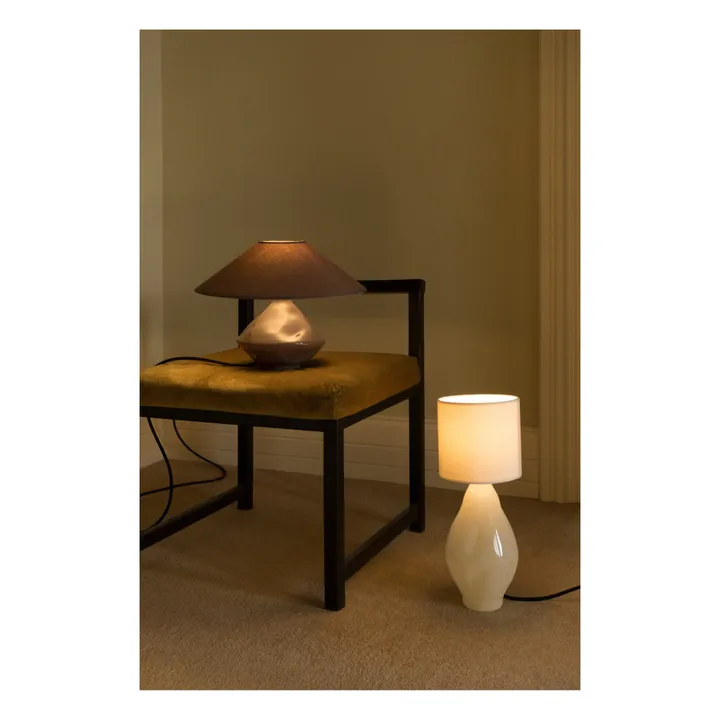 Los Objetos Decorativos Lampe à poser Glass en borosilicate | Beige