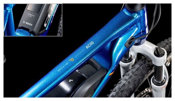 VTT Électrique Semi-Rigide Enfant Cube Acid 240 Hybrid Rookie Pro 400 Shimano Cues 9V 400 Wh 24'' Bleu Actionteam 2025 7 - 10 ans