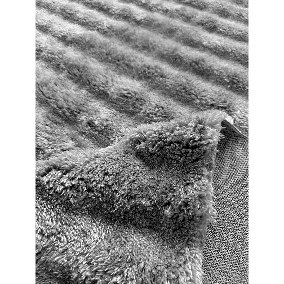 Hochflorteppich Bubble Shaggy Silber