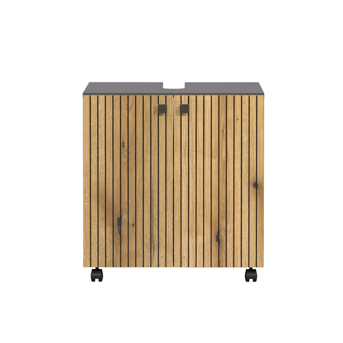 EPIKASA Meuble sous lavabo Pure anthracite