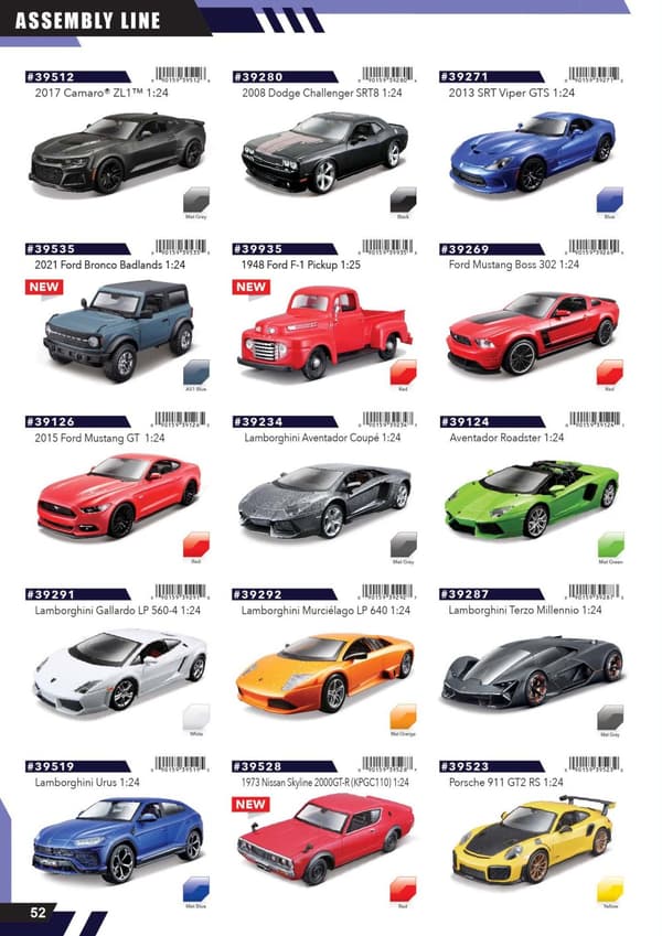 MAISTO DIE CAST 1:24 auto Special Edition, assembly line, assort., 39900
