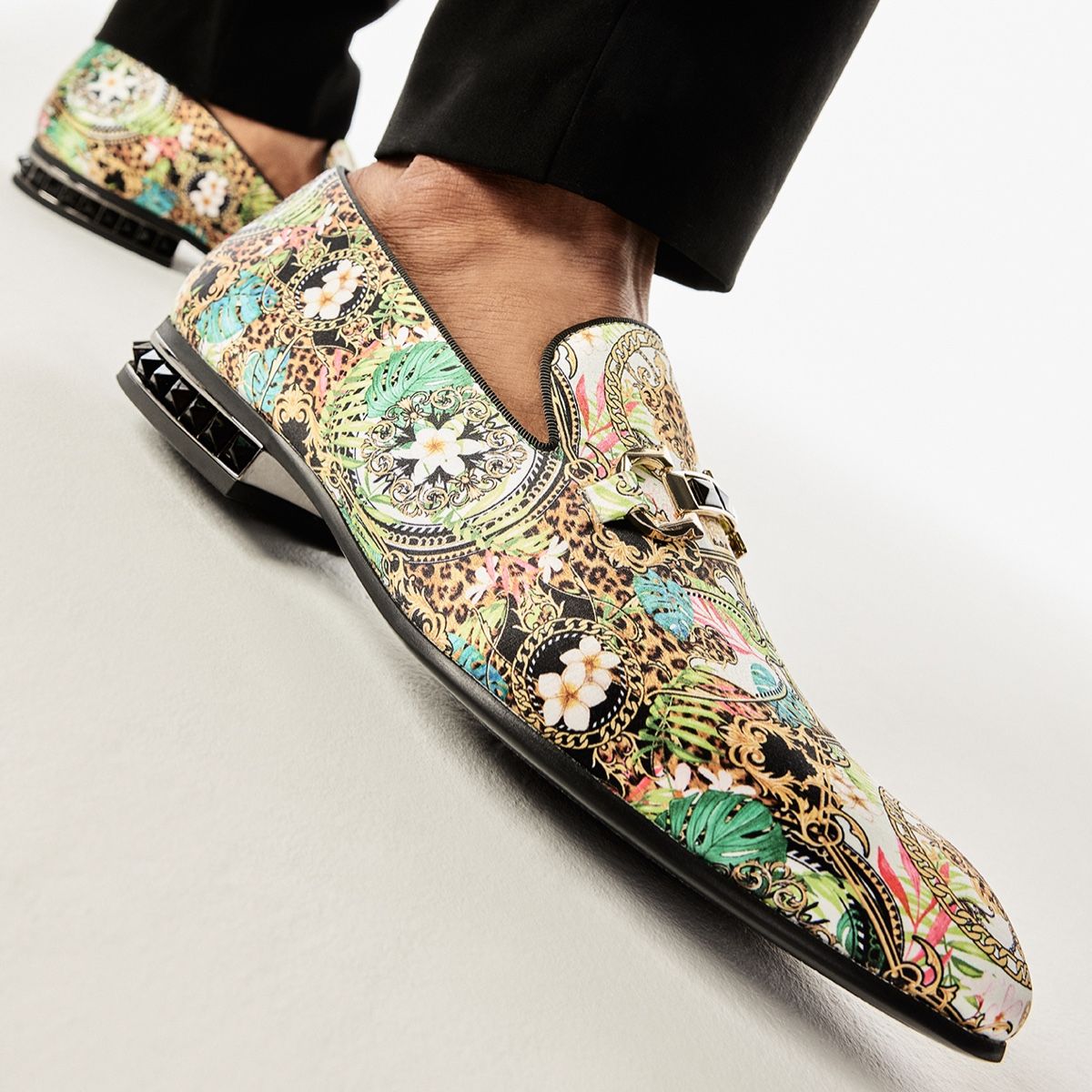 Bowtie Black Multi Men Dress Shoes