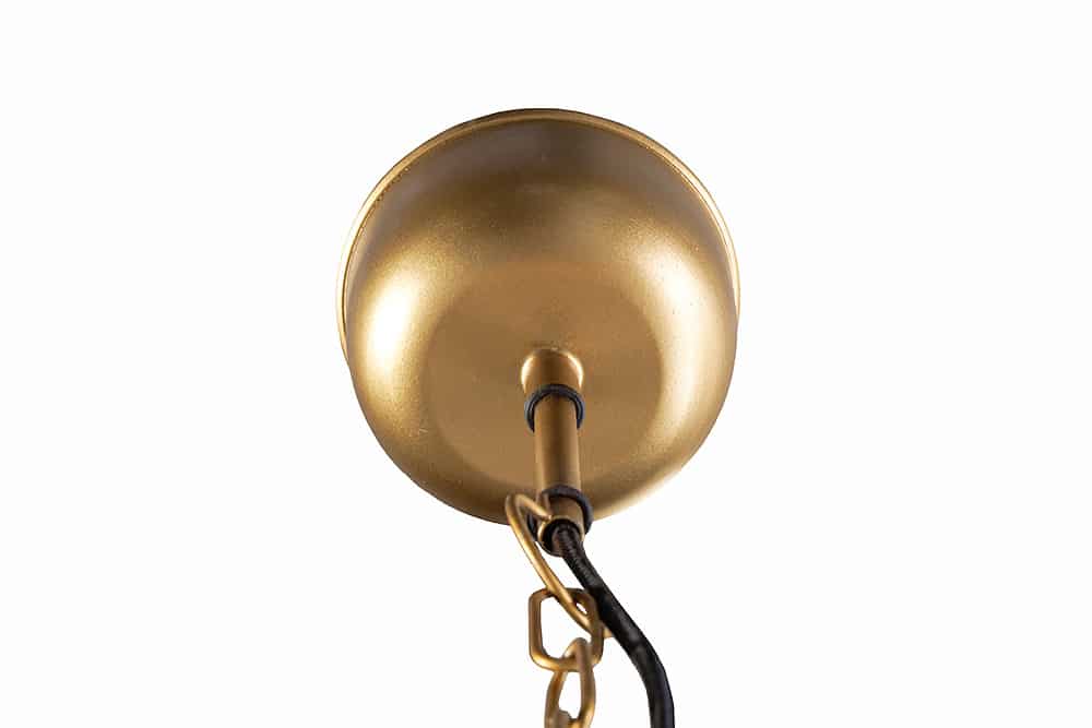 Handgefertigte Hängelampe ORIENT LIVING 50cm gold Eisen Tropfenform