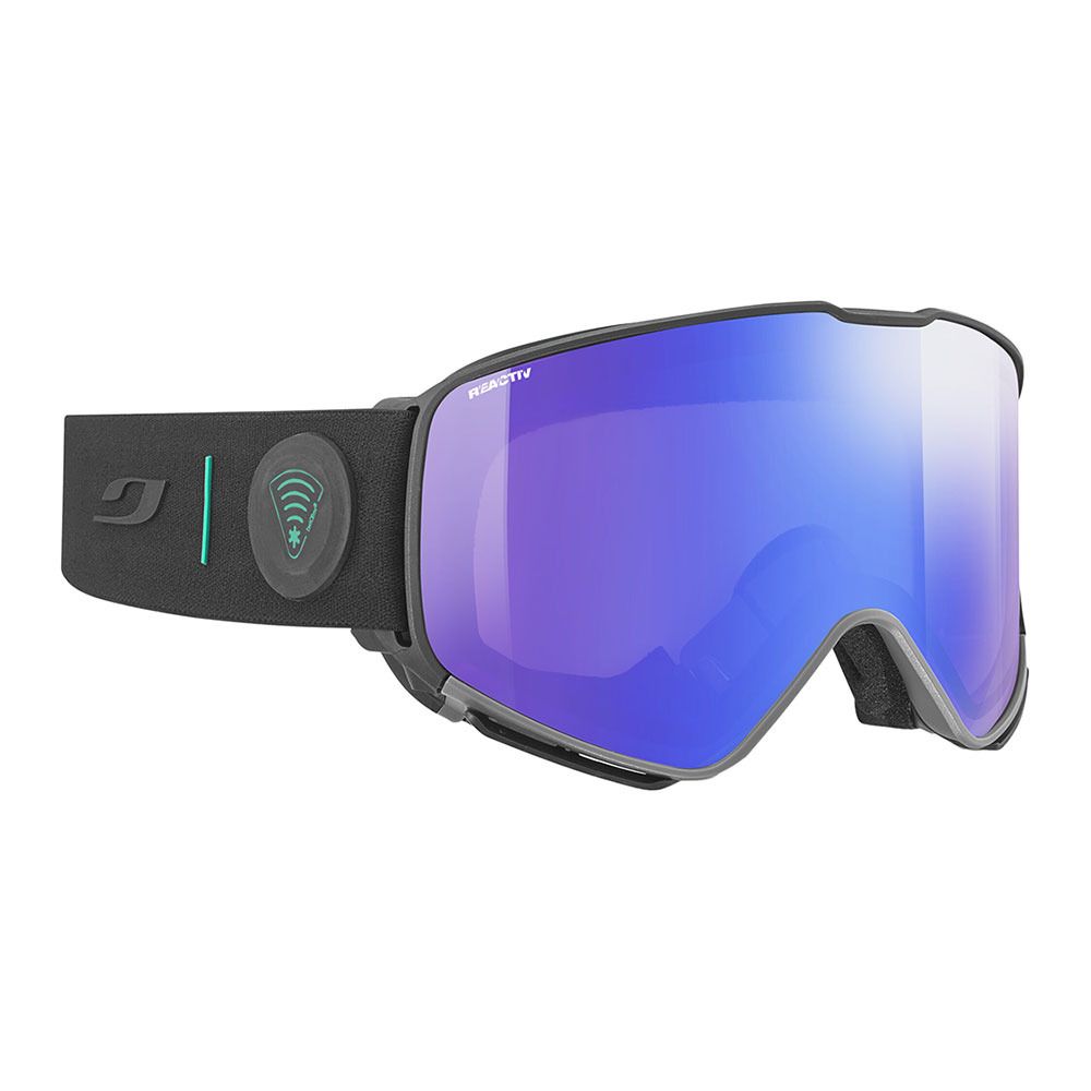 Julbo QUICKSHIFT - Masque ski photochromique Homme noir/vert twiceme/rouge