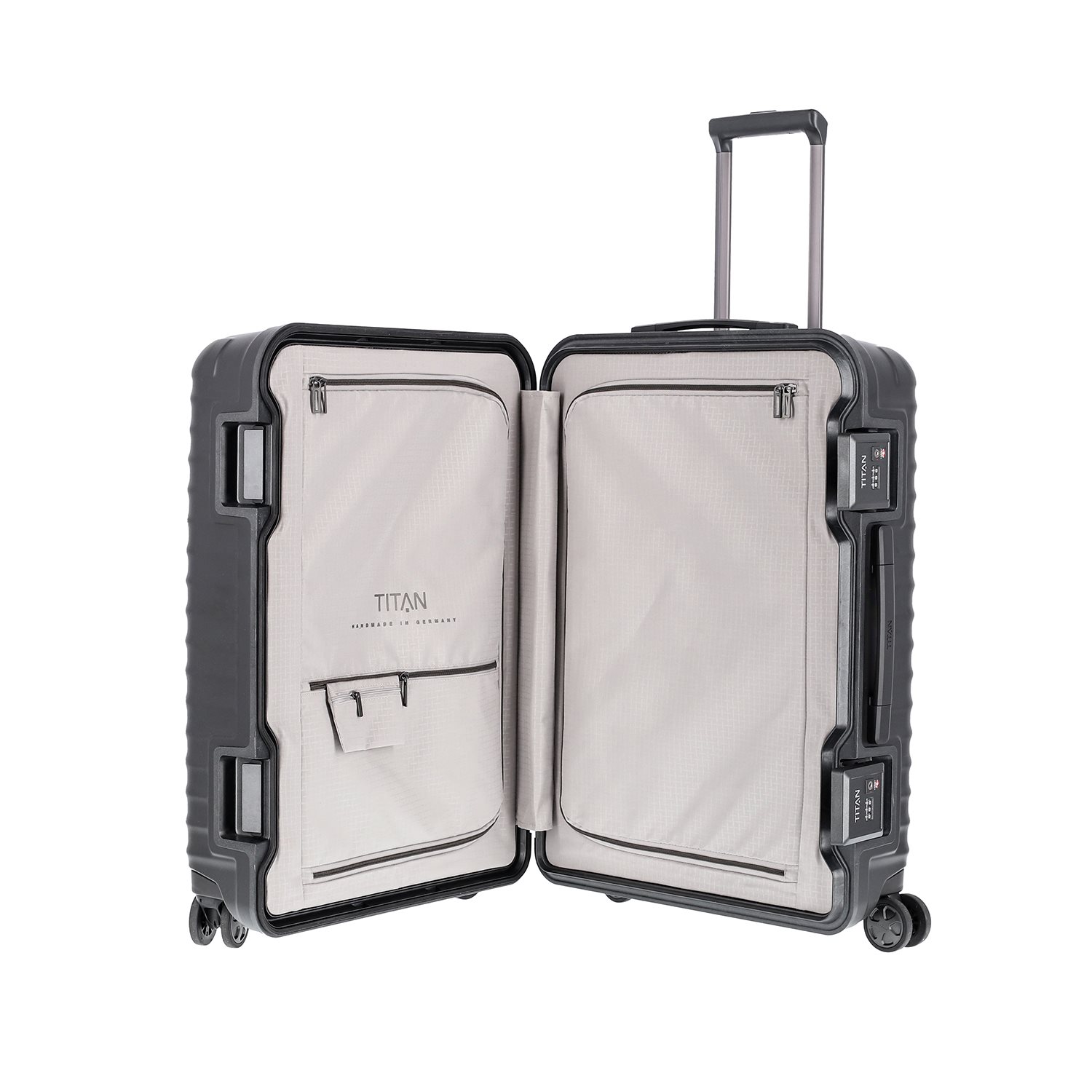 TITAN Litron Frame 4 Wheel Trolley M black