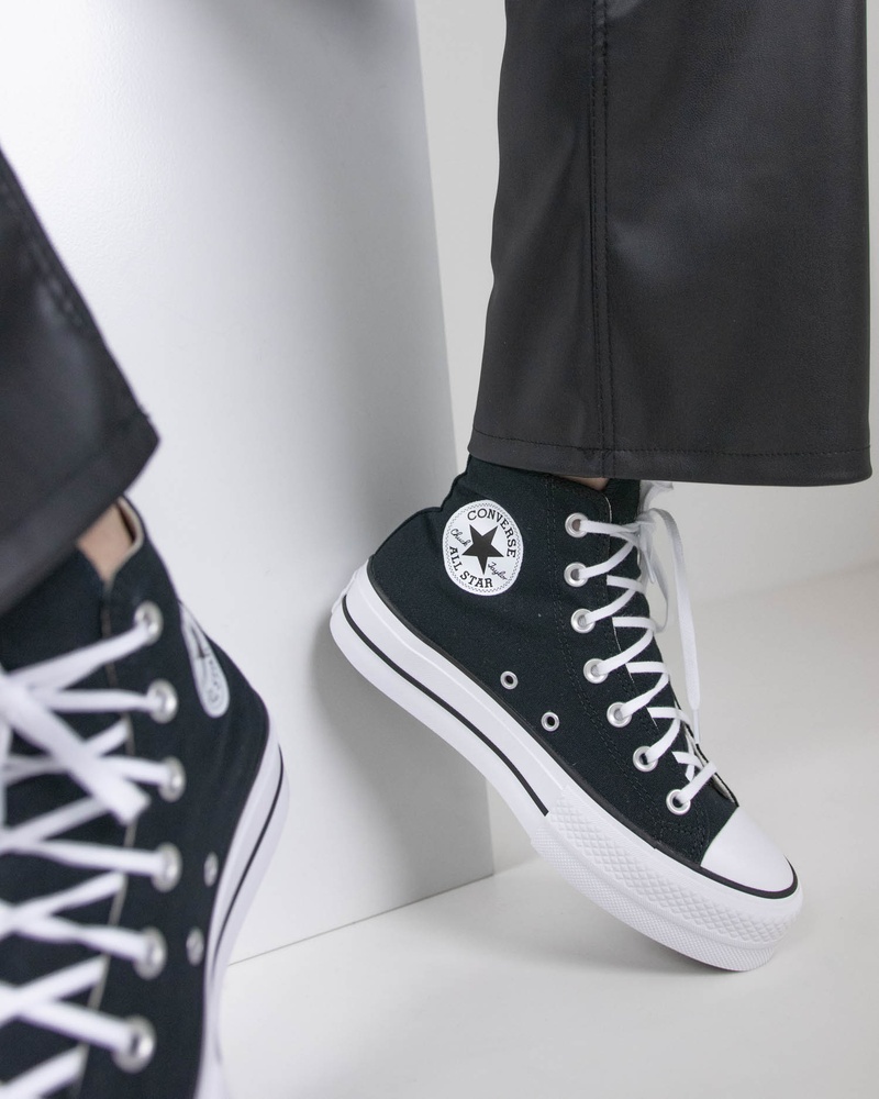 Converse Chuck Taylor All Star Platform Hoge sneakers  - zwart