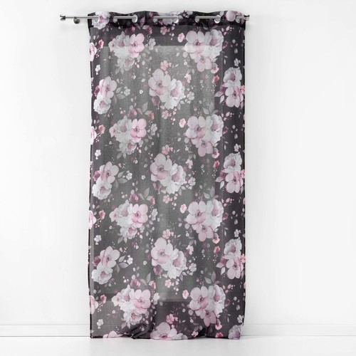 Douceur d intérieur - VELVET FLOWER - Noir