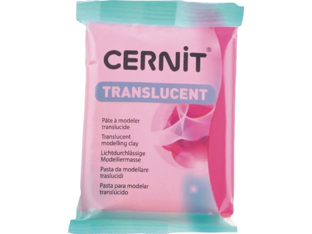Cernit 474 Translucent 56g rubin rød