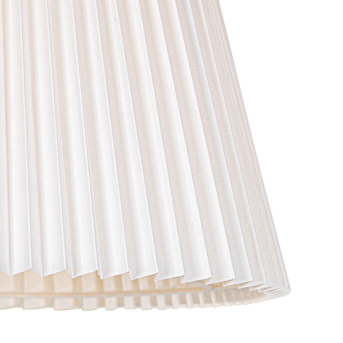 Vloerlamp brons met wit plisse kap en verstelbare arm - Ladas Deluxe