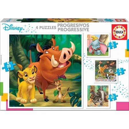 Educa Puzzle Disney Animals 12/16/20/25 Teile