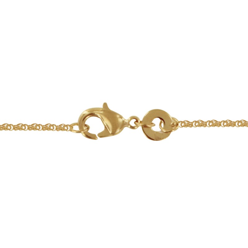 Chaine Plaqué Or Maille Singapour 2mm