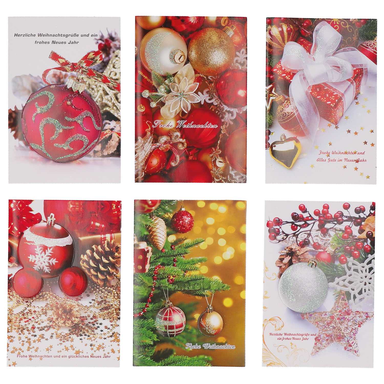 Grußkarten 10er Box Weihnachten Handmade