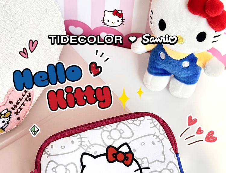 TIDECOLOR - Sanrio Hello Kitty Print Pouch