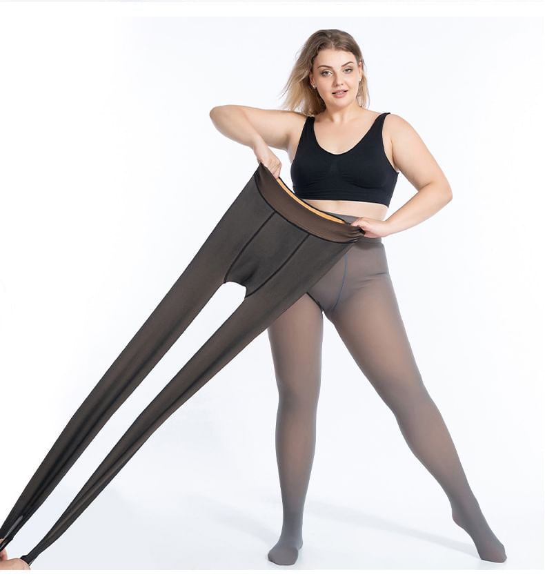 uliaque - Plus Size Fleece Gevoerde Panty's