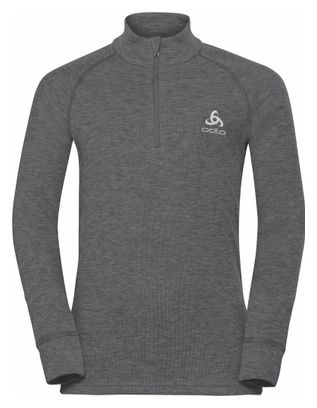 Maillot Manches Longues 1/2 Zip Enfant Odlo Active Warm Eco Gris