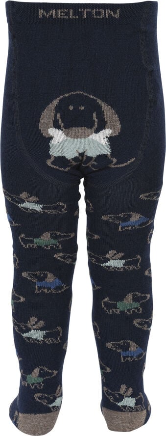 Melton Dog fun tights Peacoat blue