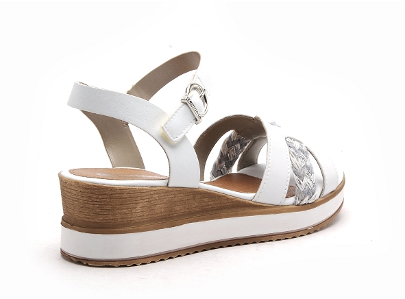 Remonte nu pieds talons femme d6461 blanc