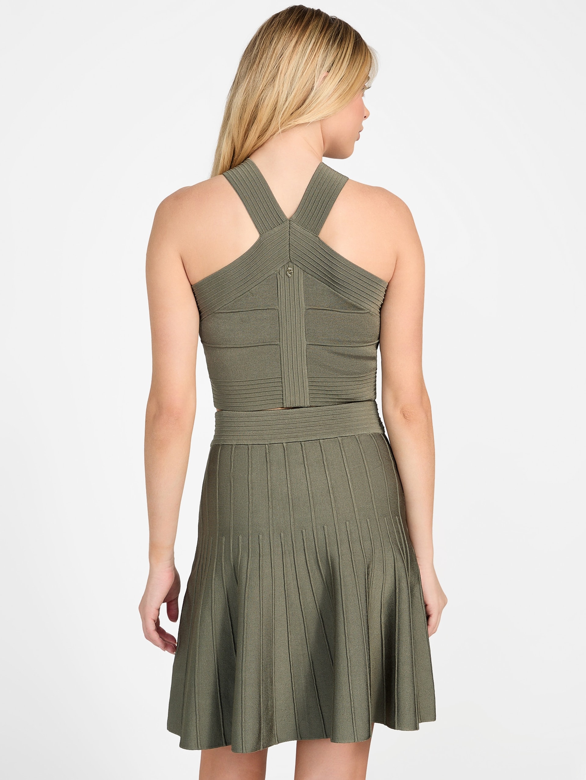 Blusa de malha Staci com decote halter