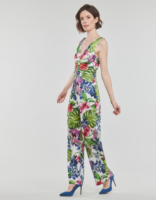Guess - SS COWL POPLIA OVERALL - Multicolore