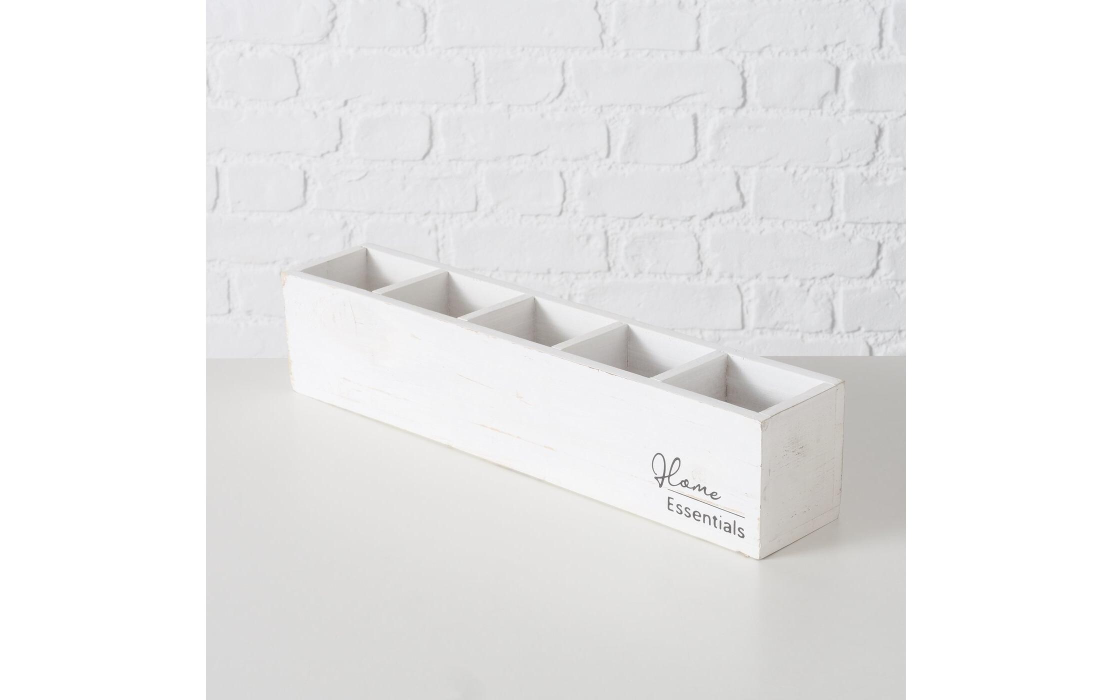 Aufbewahrungskiste Essentials Shabby Chic 47 x 9 cm, WeissBox Essentials