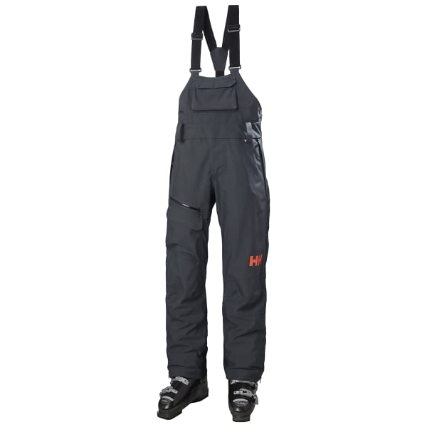 Pantalon de ski HELLY HANSEN W POWDERQUEEN BIB PANT SLATE