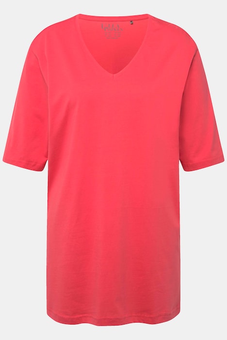T-Shirt, V-Ausschnitt, Relaxed, Halbarm